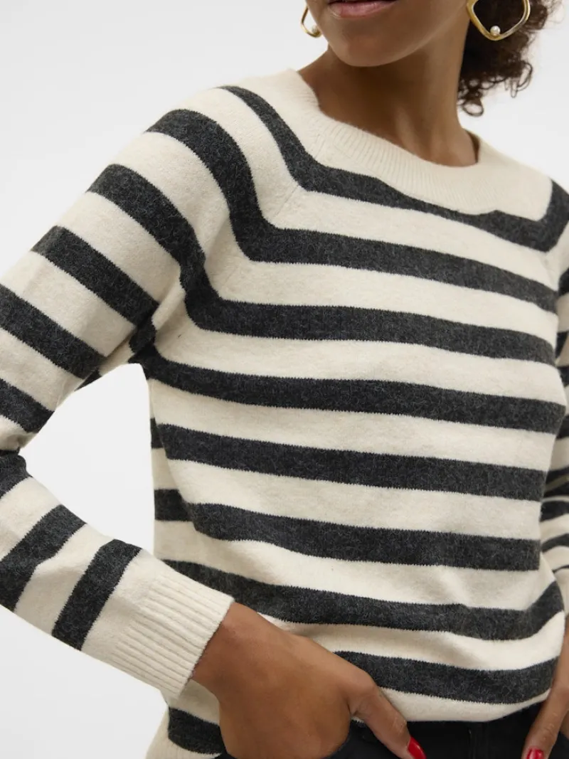 Vero Moda Pullover & Sweatshirts*VMDOFFY LS O-NECK BLOUSE GA NOOS birch2