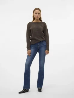 Vero Moda Pullover & Sweatshirts*VMDOFFY LS O-NECK BLOUSE GA NOOS pinecone