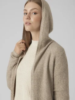 Vero Moda Pullover & Sweatshirts*VMDOFFY LS OPEN HOOD CARDIGAN GA NOOS Sepia Tint