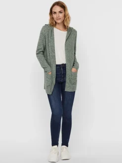 Vero Moda Pullover & Sweatshirts*VMDOFFY LS OPEN HOOD CARDIGAN GA NOOS Laurel Wreath