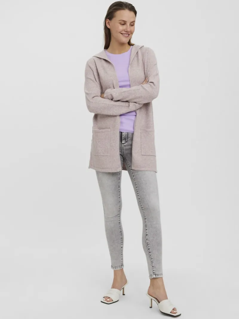 Vero Moda Pullover & Sweatshirts*VMDOFFY LS OPEN HOOD CARDIGAN GA NOOS Woodrose
