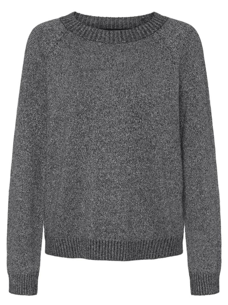Vero Moda Pullover & Sweatshirts*VMDOFFYSHINE LS O-NECK BLOUSE REP NOOS Asphalt