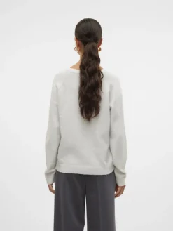 Vero Moda Pullover & Sweatshirts*VMDOFFYSHINE LS O-NECK BLOUSE REP NOOS Snow White