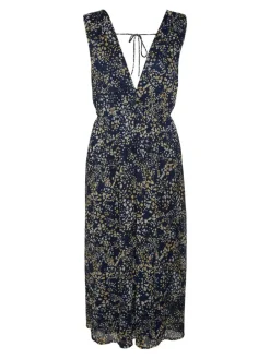 Vero Moda Kleider*VMDORA KAYA SL 7/8 DRESS WVN GA Navy Blazer