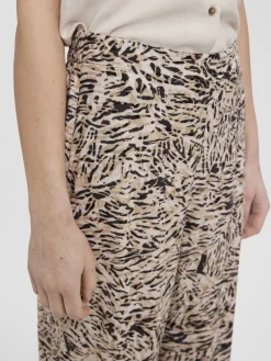 Vero Moda Hosen*VMEASY HW WIDE PANTS WVN GA White Pepper