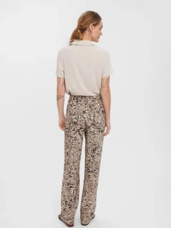 Vero Moda Hosen*VMEASY HW WIDE PANTS WVN GA White Pepper