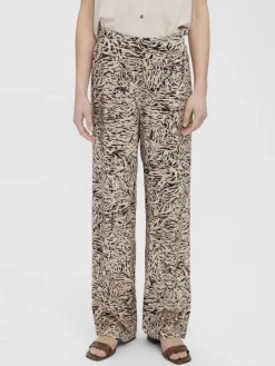 Vero Moda Hosen*VMEASY HW WIDE PANTS WVN GA White Pepper