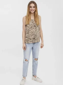 Vero Moda Shirts*VMEASY SL TANK TOP WVN GA White Pepper