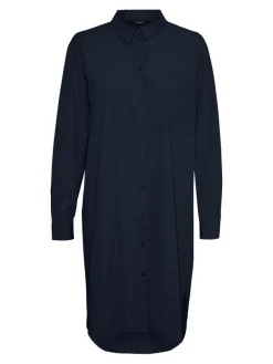 Vero Moda Blusen*VMELLA L/S LONG SHIRT NOOS Black