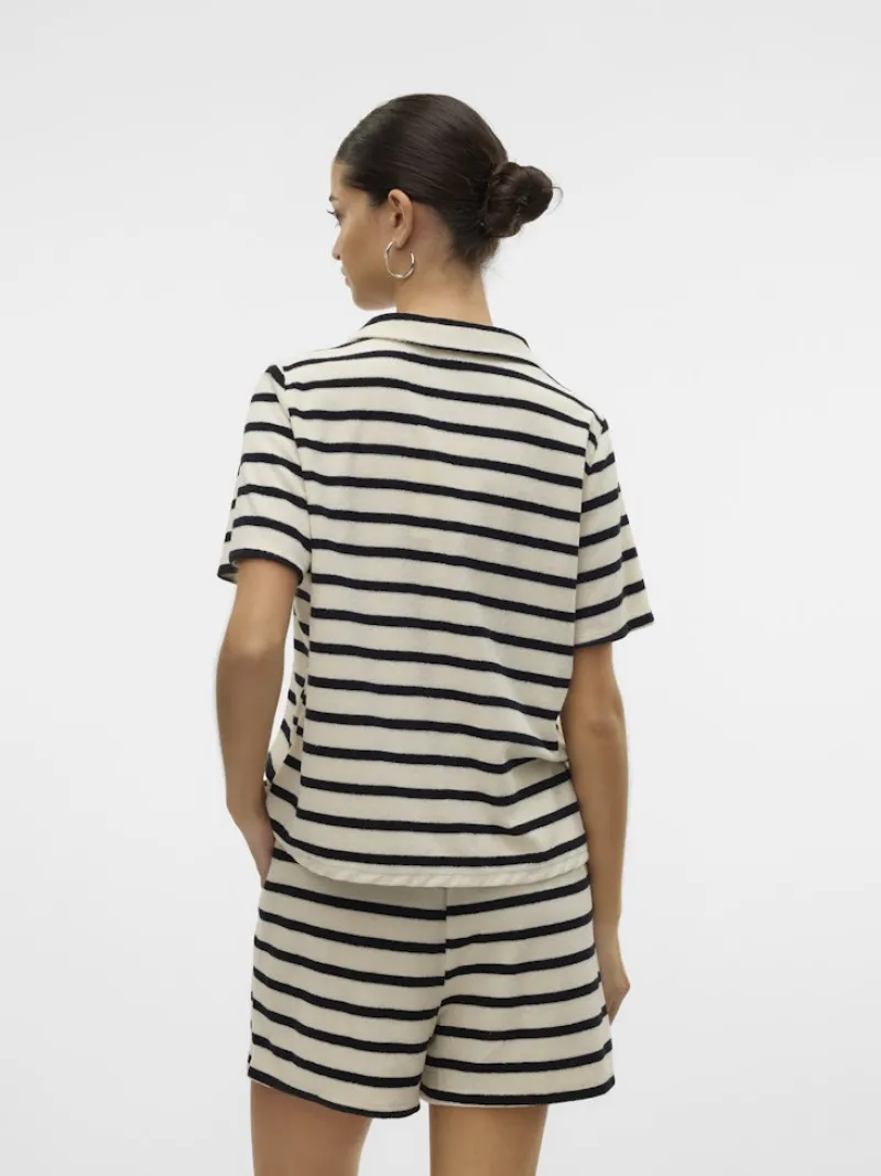 Vero Moda Shirts*VMEMELI S/S V-NECK TOP JRS LCS birch1