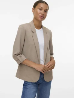 Vero Moda Jacken*VMEVA 3/4 LOOSE BLAZER NOOS Fossil