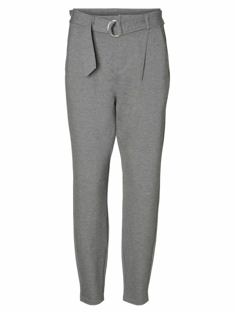 Vero Moda Hosen*VMEVA HR LOOSE BELT PANT GA COLOR Medium Grey Melange