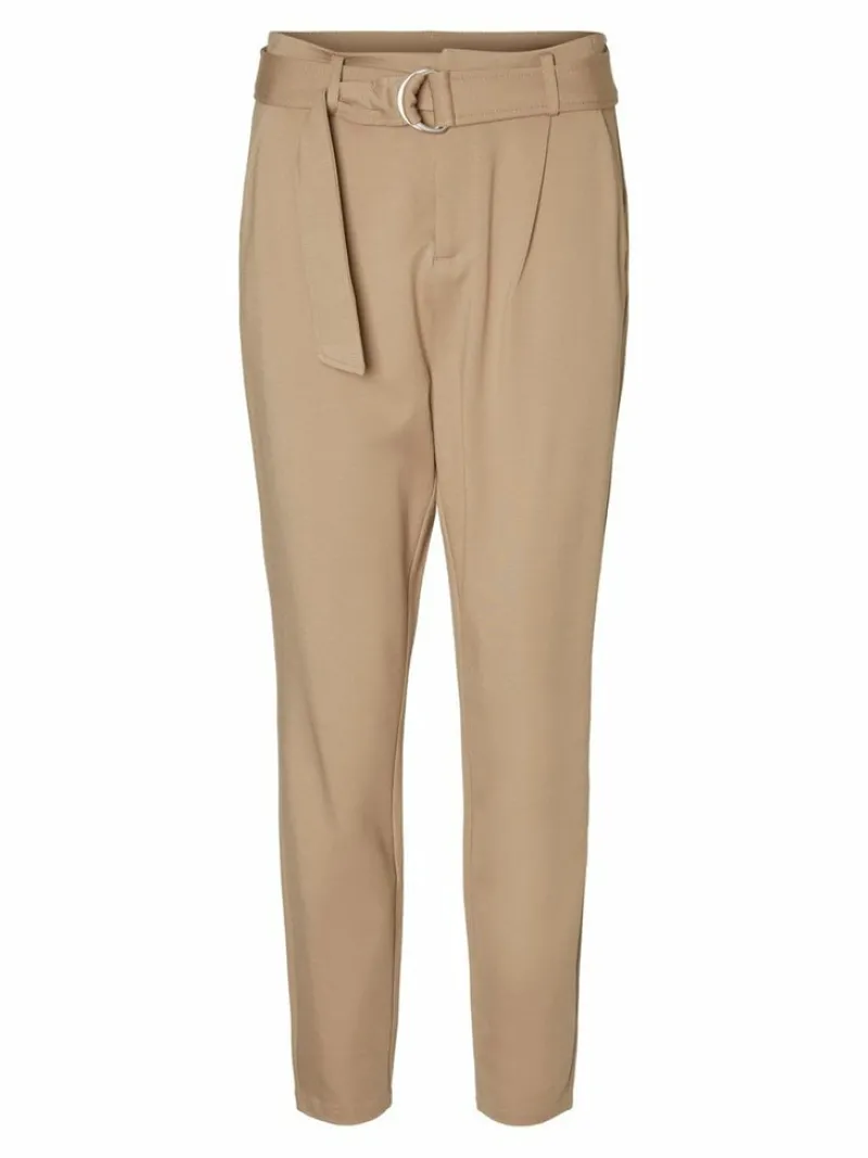 Vero Moda Hosen*VMEVA HR LOOSE BELT PANT GA COLOR Silver Mink