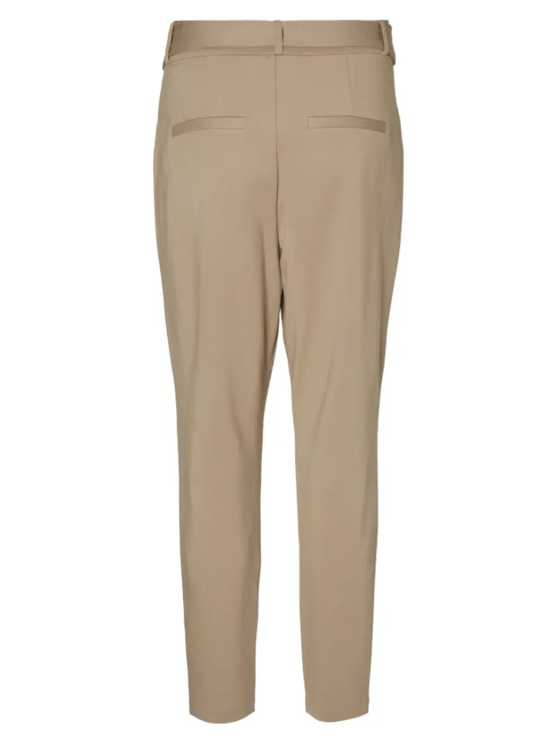 Vero Moda Hosen*VMEVA HR LOOSE BELT PANT GA COLOR Silver Mink