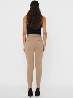 Vero Moda Hosen*VMEVA HR LOOSE BELT PANT GA COLOR Silver Mink