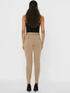 Vero Moda Hosen*VMEVA HR LOOSE BELT PANT GA COLOR Silver Mink