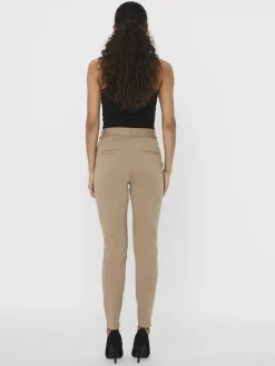 Vero Moda Hosen*VMEVA HR LOOSE BELT PANT GA COLOR Silver Mink