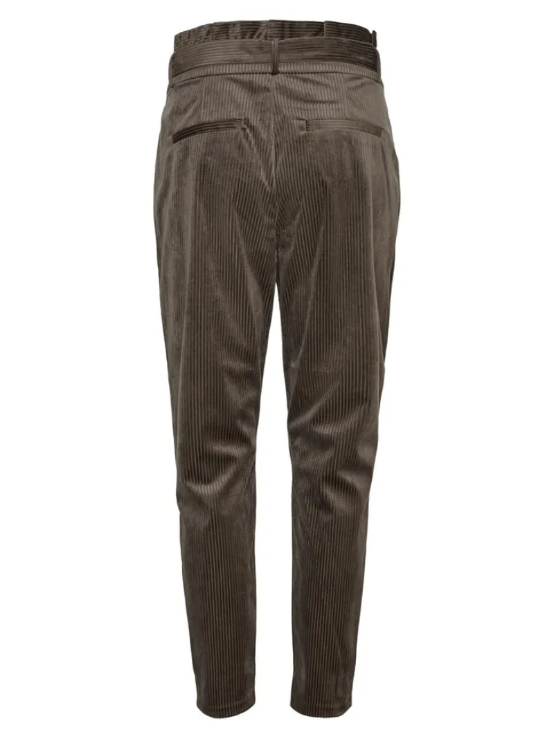 Vero Moda Hosen*VMEVA HR LOOSE PAPERBAG CORD PANT NOOS Peat