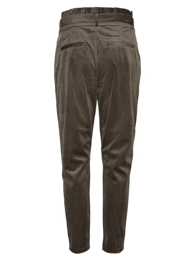 Vero Moda Hosen*VMEVA HR LOOSE PAPERBAG CORD PANT NOOS Peat