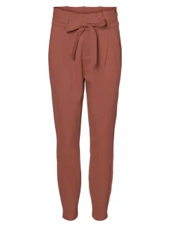 Vero Moda Hosen*VMEVA HR LOOSE PAPERBAG PANT GA COLOR marsala