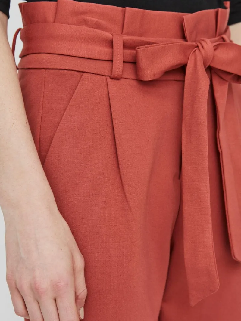 Vero Moda Hosen*VMEVA HR LOOSE PAPERBAG PANT GA COLOR marsala