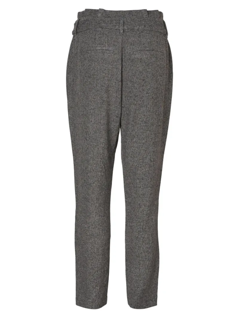 Vero Moda Hosen*VMEVA HR LOOSE PAPERBAG SP PANT NOOS Medium Grey Melange
