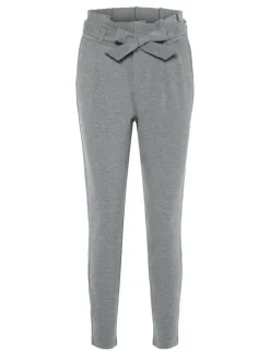 Vero Moda Hosen*VMEVA HW LOOSE PAPERBAG PANT NOOS Medium Grey Melange