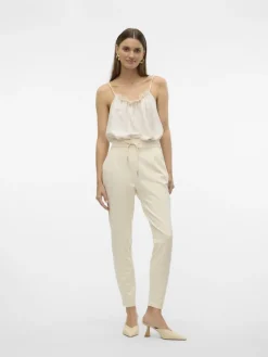Vero Moda Hosen*VMEVA MR LOOSE STRING PANT GA NOOS birch