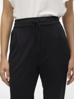 Vero Moda Hosen*VMEVA MR LOOSE STRING PANT GA NOOS Black