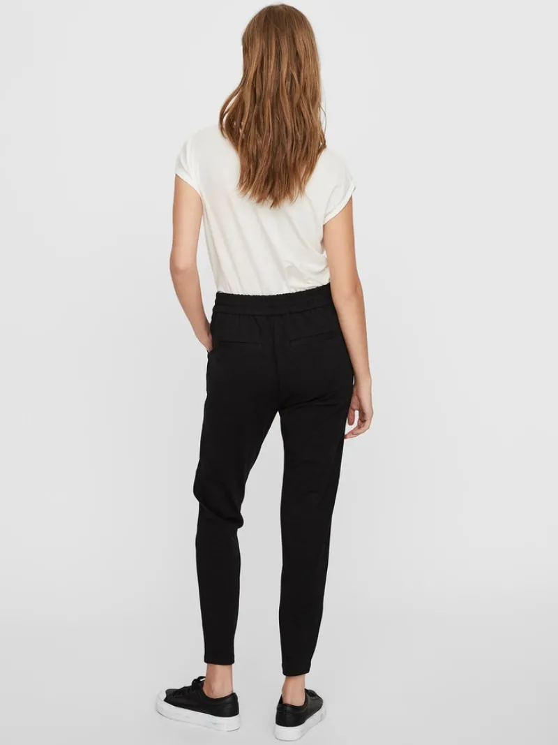 Vero Moda Hosen*VMEVA MR LOOSE STRING PANT GA NOOS Black