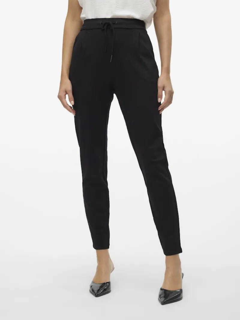 Vero Moda Hosen*VMEVA MR LOOSE STRING PANT GA NOOS Black