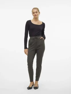 Vero Moda Hosen*VMEVA MR LOOSE STRING PANT GA NOOS Peat