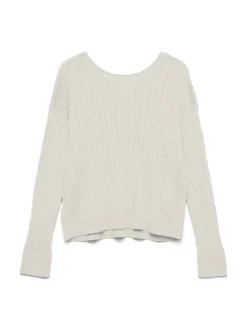 Vero Moda Pullover & Sweatshirts*VMFANTASTIC LS V-BACK CABLE PULLOVER birch