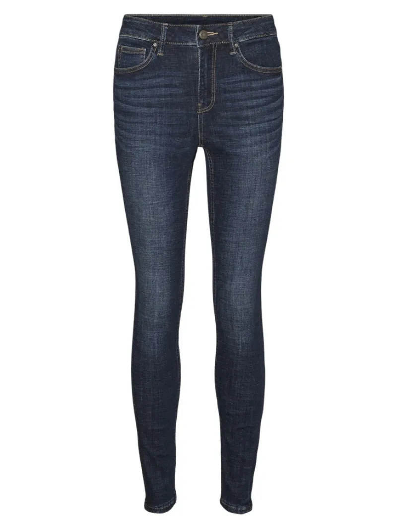 Vero Moda Jeans*VMFLASH MR SKINNY JEANS LI3303 GA NOOS Dark Blue Denim