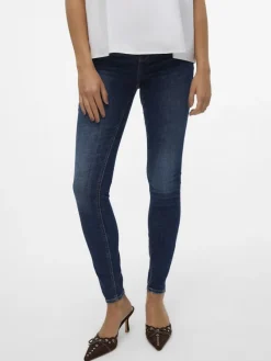 Vero Moda Jeans*VMFLASH MR SKINNY JEANS LI3303 GA NOOS Dark Blue Denim