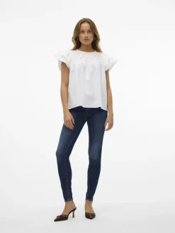 Vero Moda Jeans*VMFLASH MR SKINNY JEANS LI3303 GA NOOS Dark Blue Denim