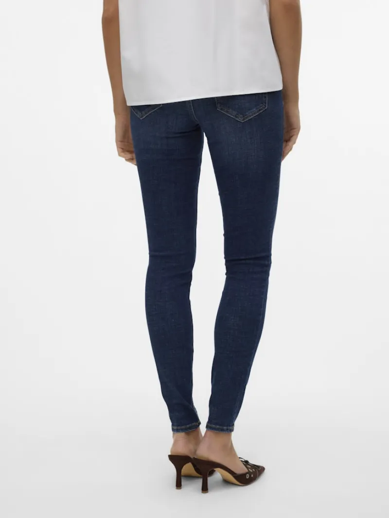 Vero Moda Jeans*VMFLASH MR SKINNY JEANS LI3303 GA NOOS Dark Blue Denim