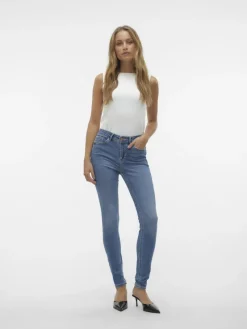 Vero Moda Jeans*VMFLASH MR SKINNY JEANS LI347 GA NOOS Medium Blue Denim