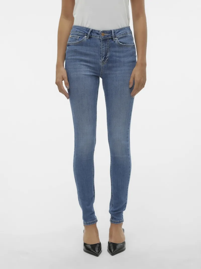 Vero Moda Jeans*VMFLASH MR SKINNY JEANS LI347 GA NOOS Medium Blue Denim