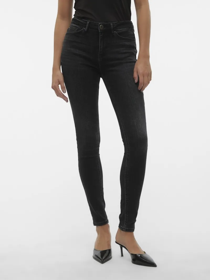Vero Moda Jeans*VMFLASH MR SKINNY JEANS LI111 GA NOOS Black Denim