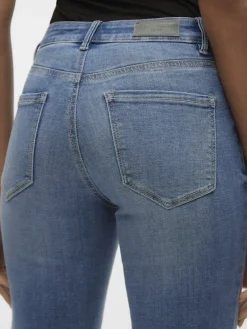 Vero Moda Jeans*VMFLASH MR STRAIGHT JEANS LI347 GA NOOS Medium Blue Denim