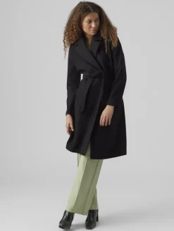 Vero Moda Jacken*VMFORTUNEAYA LONG COAT GA NOOS Black