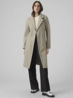 Vero Moda Jacken*VMFORTUNEAYA LONG COAT GA NOOS Silver Mink