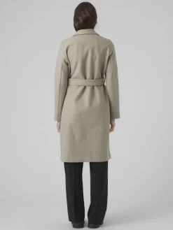 Vero Moda Jacken*VMFORTUNEAYA LONG COAT GA NOOS Silver Mink