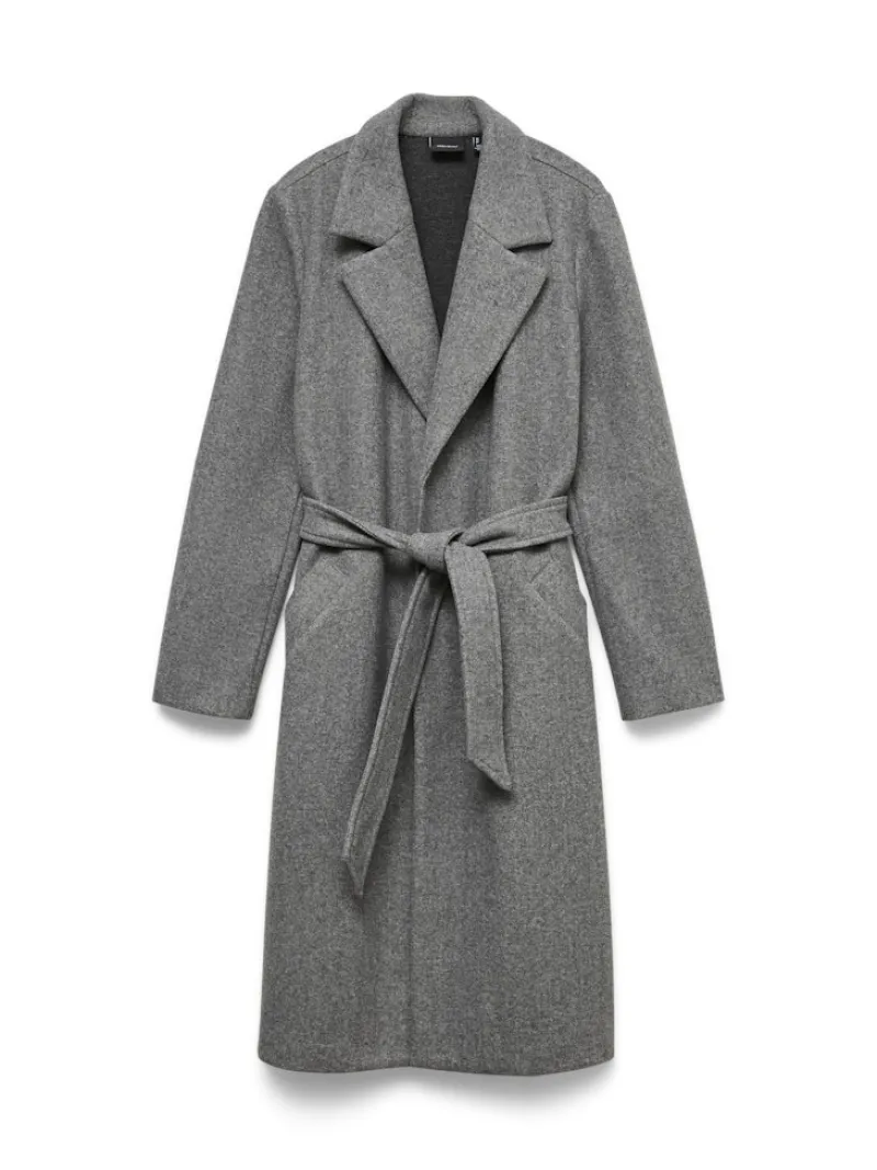 Vero Moda Jacken*VMFORTUNEAYA LONG COAT GA NOOS Medium Grey Melange