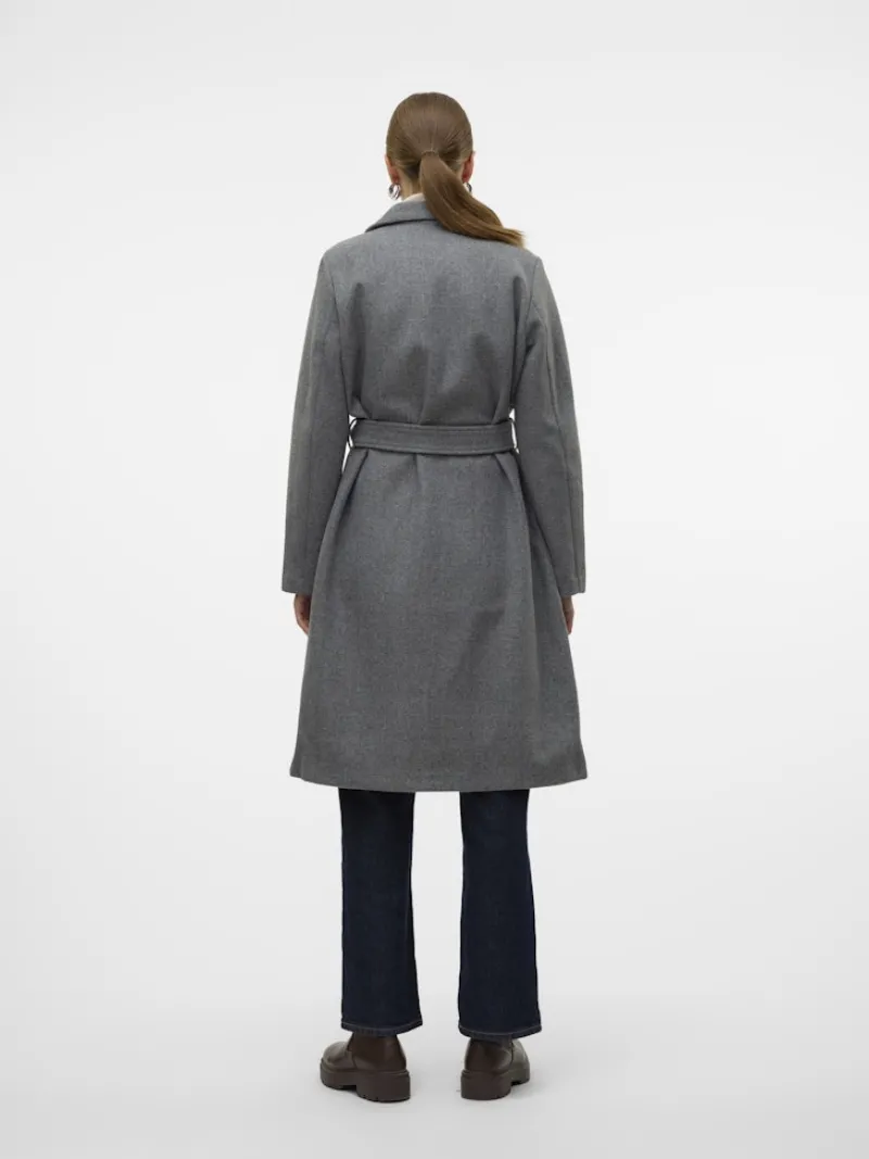 Vero Moda Jacken*VMFORTUNEAYA LONG COAT GA NOOS Medium Grey Melange