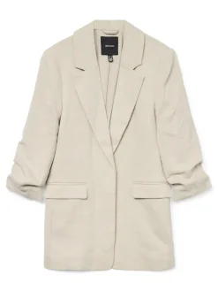 Vero Moda Jacken*VMFRIDA 3/4 REGULAR BLAZER NOOS oatmeal