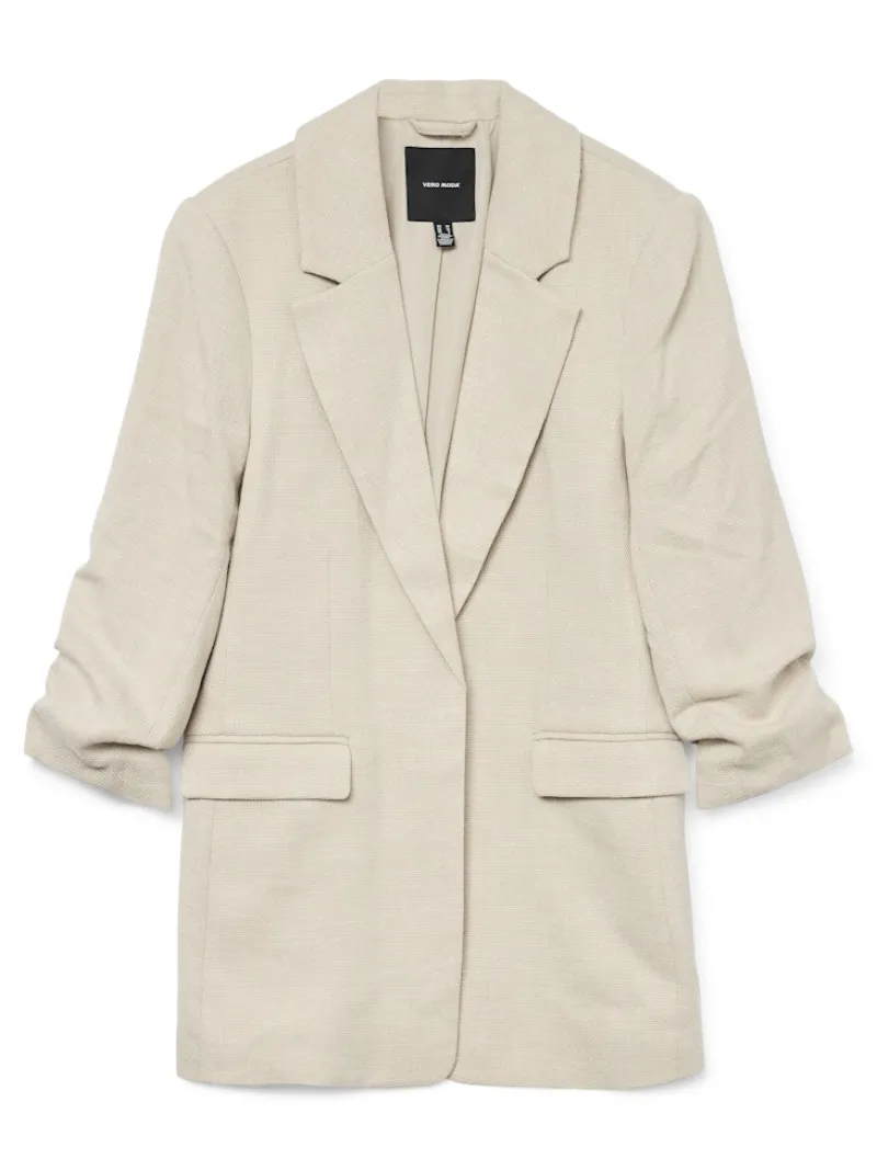 Vero Moda Jacken*VMFRIDA 3/4 REGULAR BLAZER NOOS oatmeal