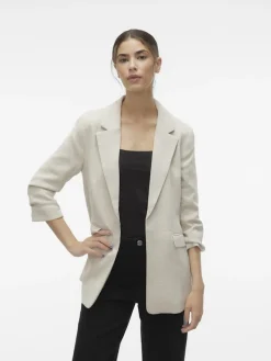 Vero Moda Jacken*VMFRIDA 3/4 REGULAR BLAZER NOOS oatmeal