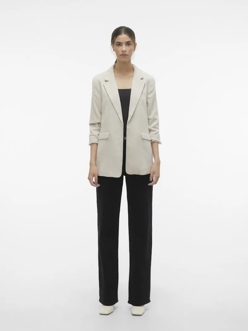 Vero Moda Jacken*VMFRIDA 3/4 REGULAR BLAZER NOOS oatmeal